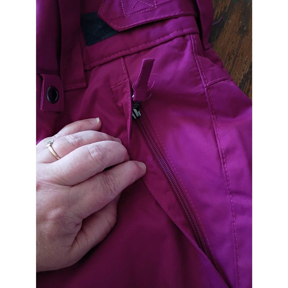 XL Arctix Magenta Pink Insulated Snow Winter Pants Adjustable Waist Zip Ankle - Picture 5 of 6